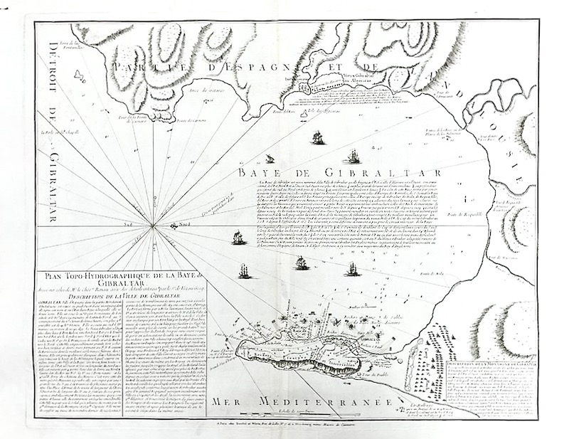 Plan Topo-Hydrographique de la Baye de Gibraltar