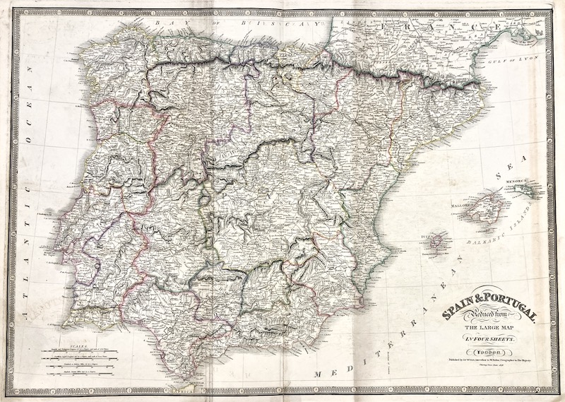 Spain and Portugal Reduced from The Large Map in Four Sheets