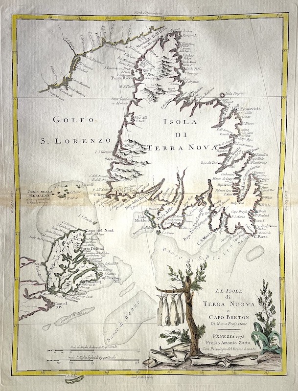 Le Isole di Terra Nuova e Capo Breton Di Nuova Projezione [Terranova, Cabo Bretón]