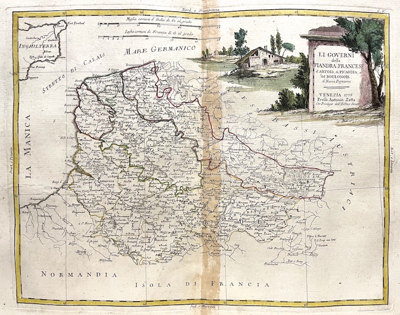 Li Governi della Fiandra Francese, d' Artois di Picardi e del Boulonois di Nuova Projezione - C. V